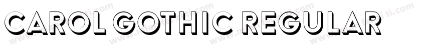 Carol Gothic Regular字体转换